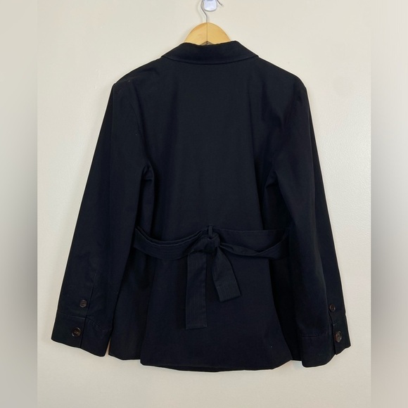 Misha Nonoo Utility Black Jacket Pockets XL - Picture 9 of 11